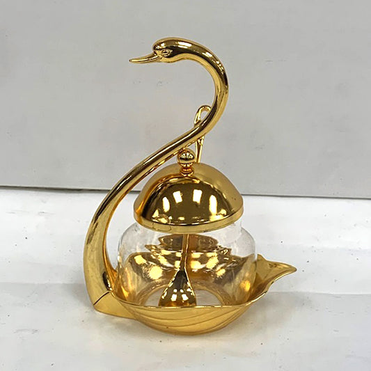 Gold Swan Jar