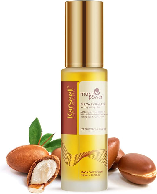 Karseell Moroccan Argan Oil for Hair Healing Cold Pressed Weightless Argan Oil Hair Serum for Dry Damaged Hair 50ml
