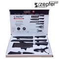 Zepter 6 Pieces Knife Set- Stainless Steel-With Strong Non-Stick Coating -Unique Design