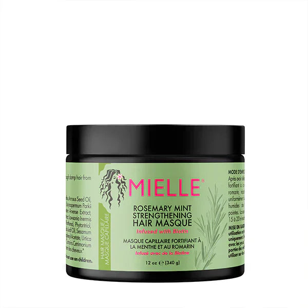 Mielle, Strengthening Hair Masque, Rosemary Mint, 12 oz (340 g)