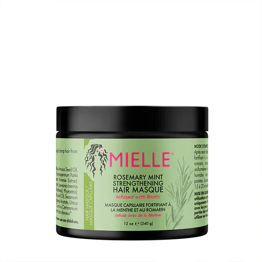 Mielle, Strengthening Hair Masque, Rosemary Mint, 12 oz (340 g)